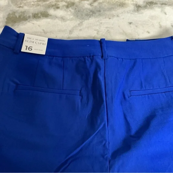 Lane Bryant slim capri mid rise size 16 NWT $69 blue - Picture 7 of 7